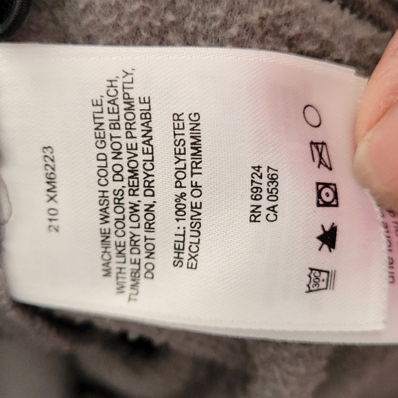 Columbia men's grey ltwt fleece zip front jacket XL - Picture 7 of 9